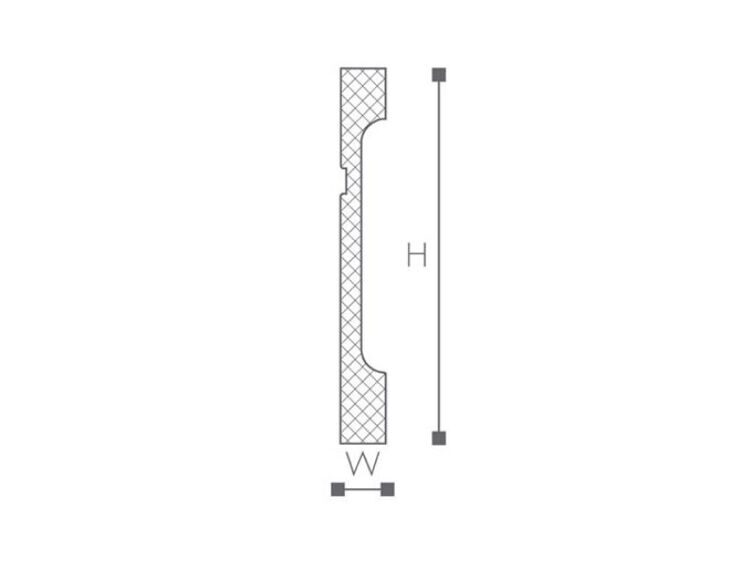 FD15 плинтус Wallstyl NMC 150х18х2000 мм