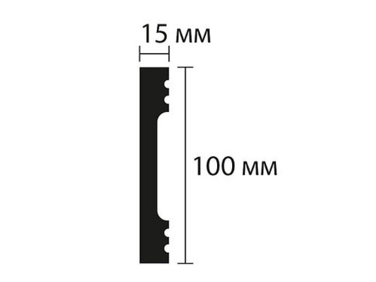 FD10 плинтус Wallstyl NMC 100х15х2000 мм