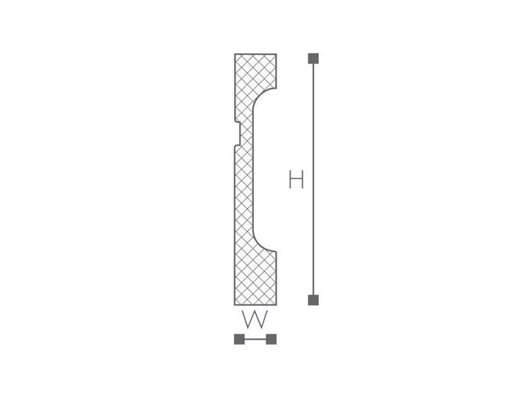 FD11 плинтус Wallstyl NMC 110х18х2000 мм