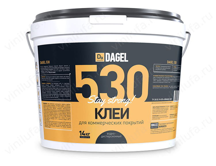 DAGEL 530 клей для гибких напольных коммерческих покрытий - 14кг